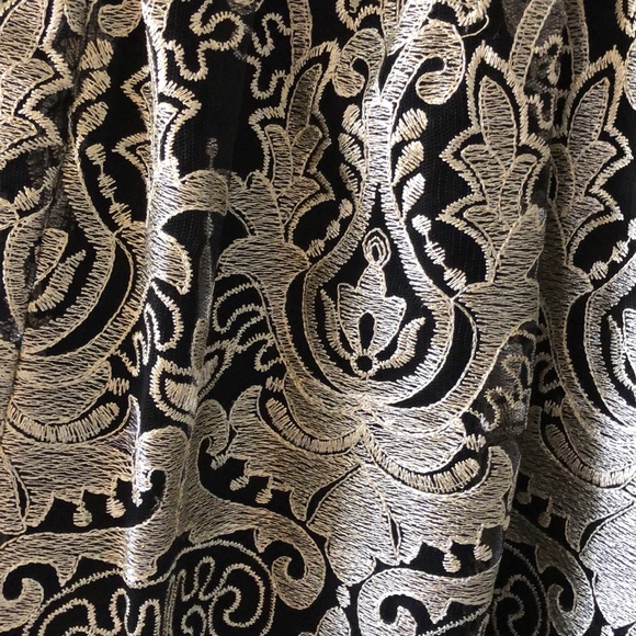 Black Mesh Insert Dress - Skater - Picture 4 of 5